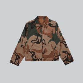 SMOKE ABSTRACT CAMO JACKET TIER at Tier